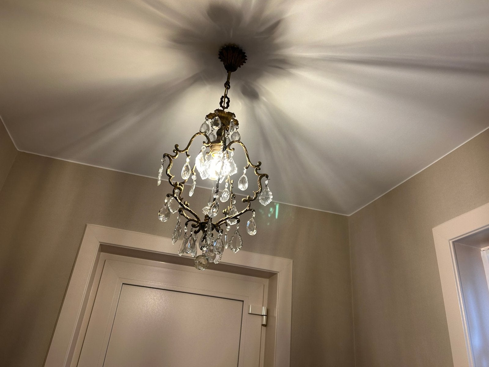 Kristallen luster te koop, Huis en Inrichting, Ophalen, Zo goed als nieuw