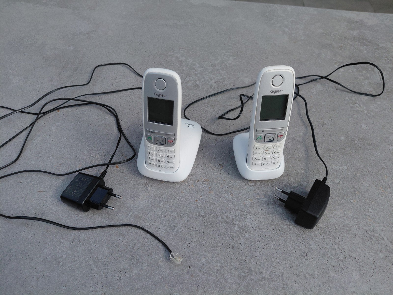 Gigaset A415 duo wit, Enlèvement, Utilisé, 2 combinés, À Faible Émission d'Ondes