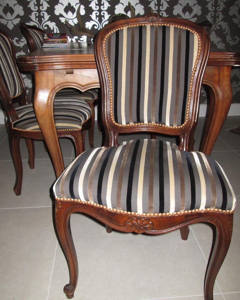 6 chaises classiques robustes., Maison & Meubles, Enlèvement