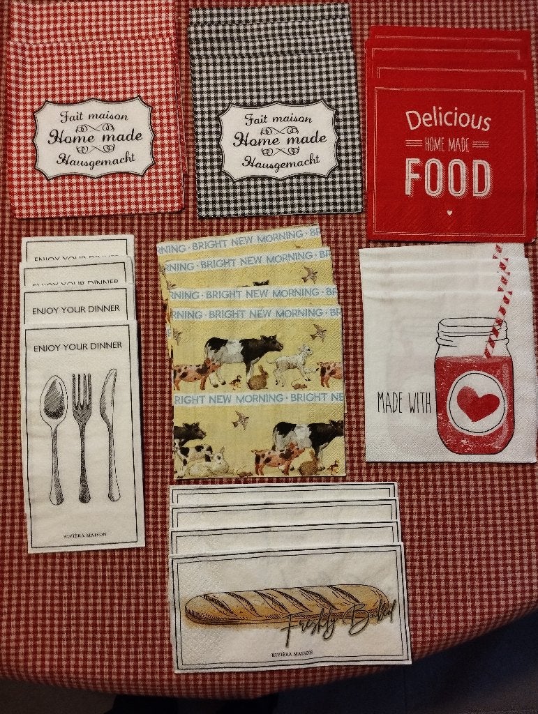 28 servetten decoupage, Verzenden, Overige thema's, Nieuw, Meerkleurig