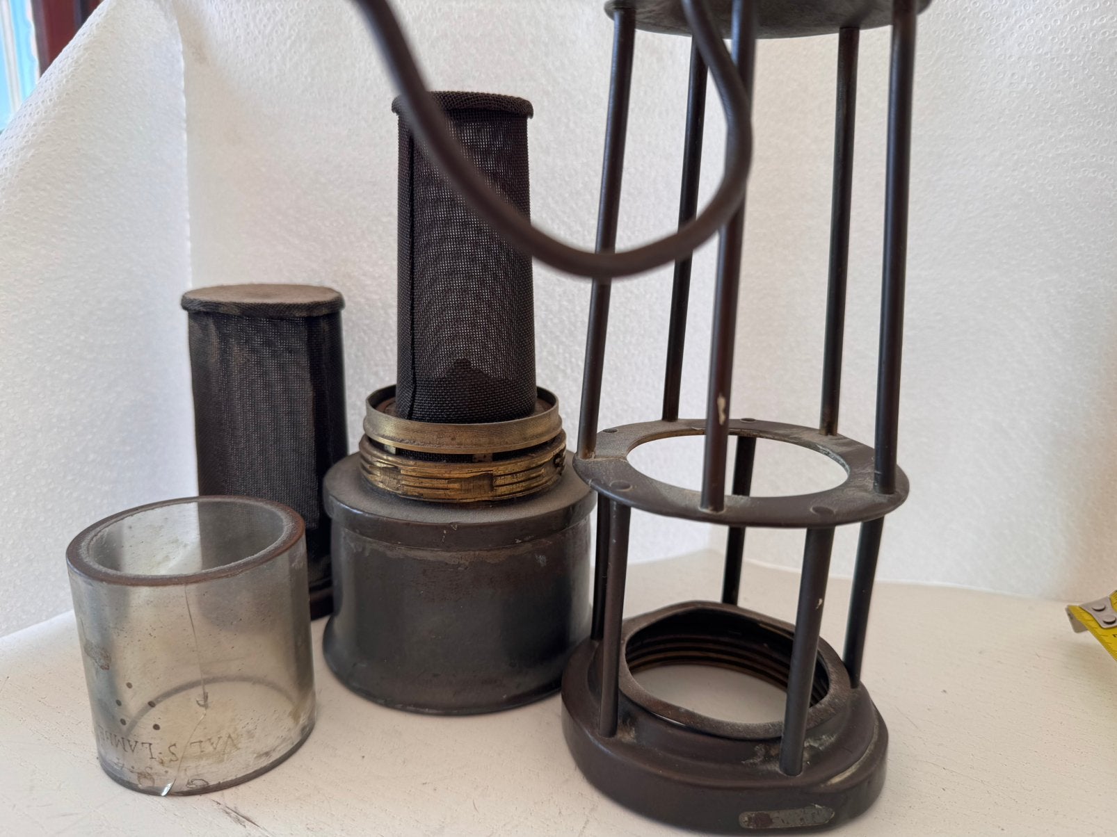 Oude Mijnlamp circa 1889 - 1900, Ophalen of Verzenden