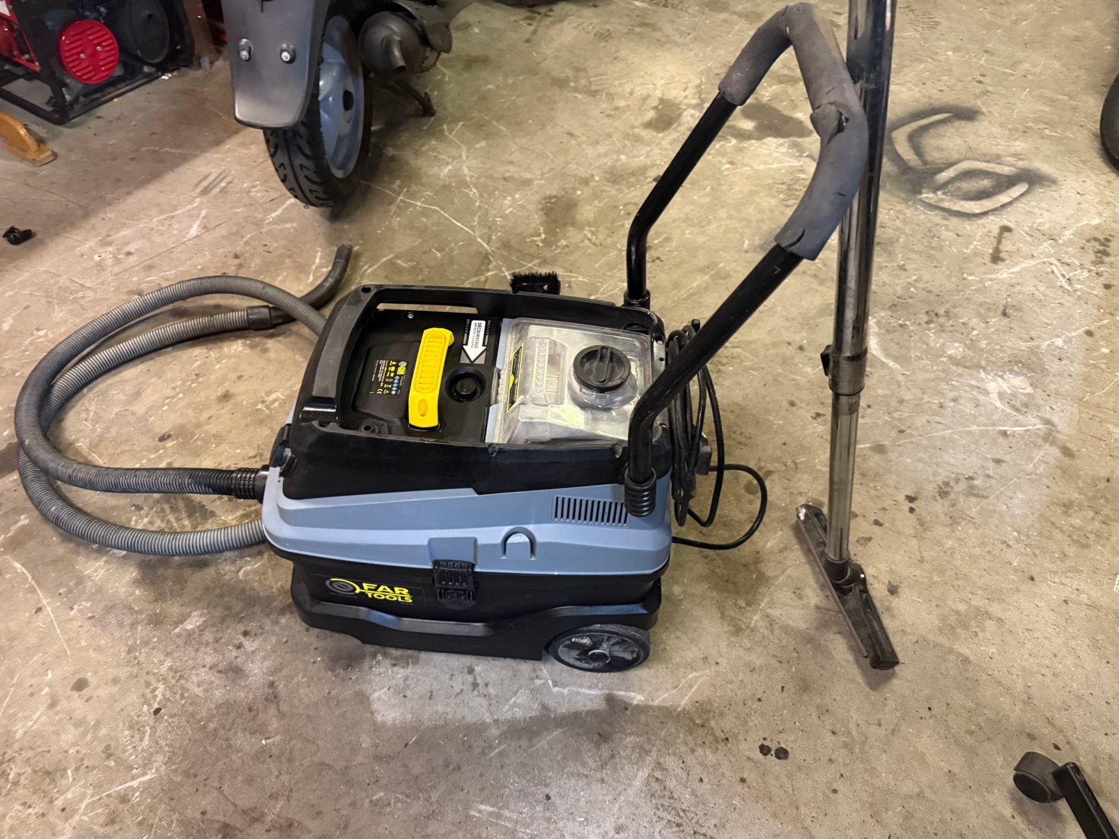 FAR Tools MF 35PLASTER bouwstofzuiger – 1600 W, Ophalen, Zo goed als nieuw