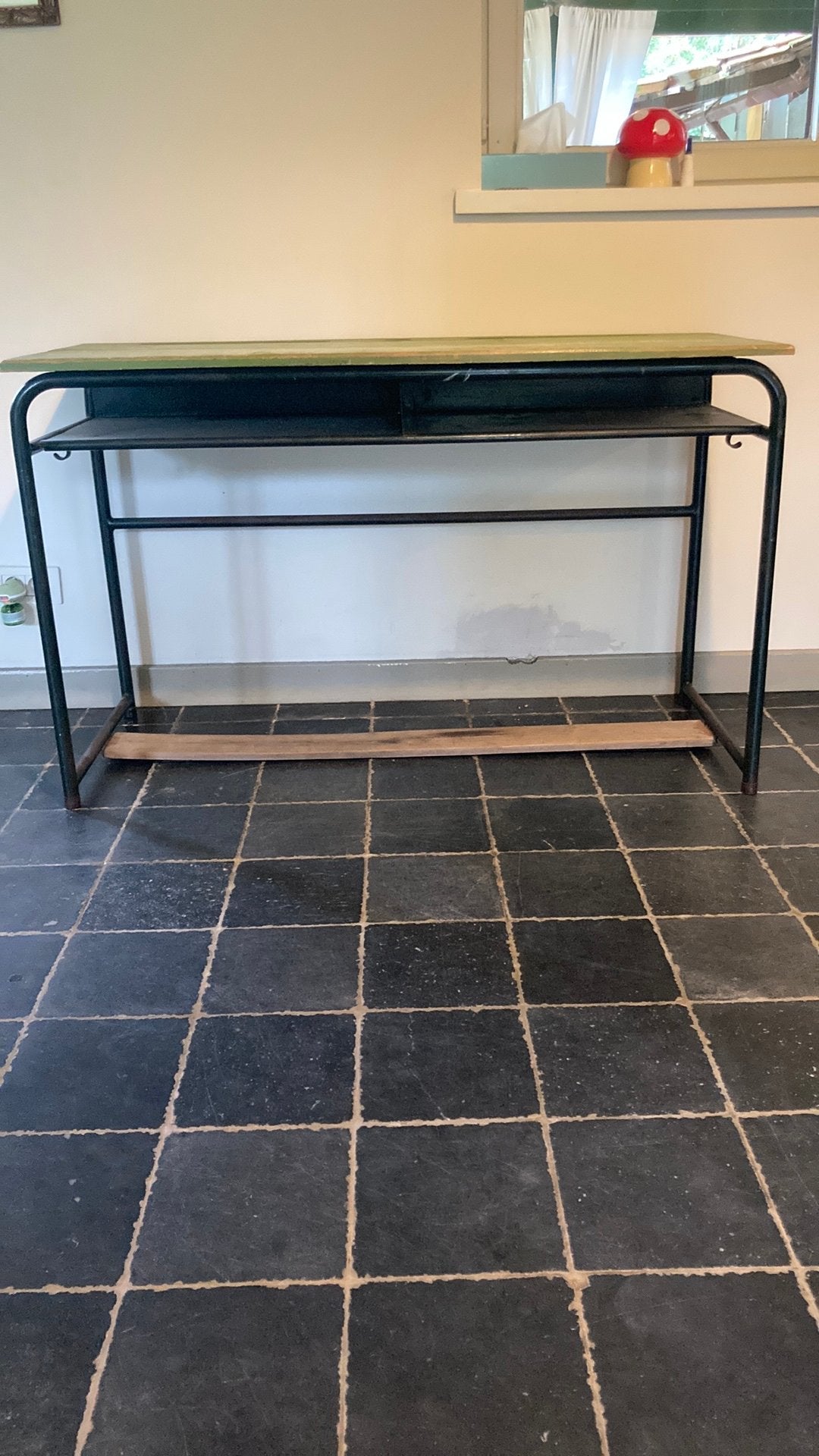 Vintage lessenaar/schoolbank/bureau, Autres marques, Bureau d'écolier, Vintage, Enlèvement