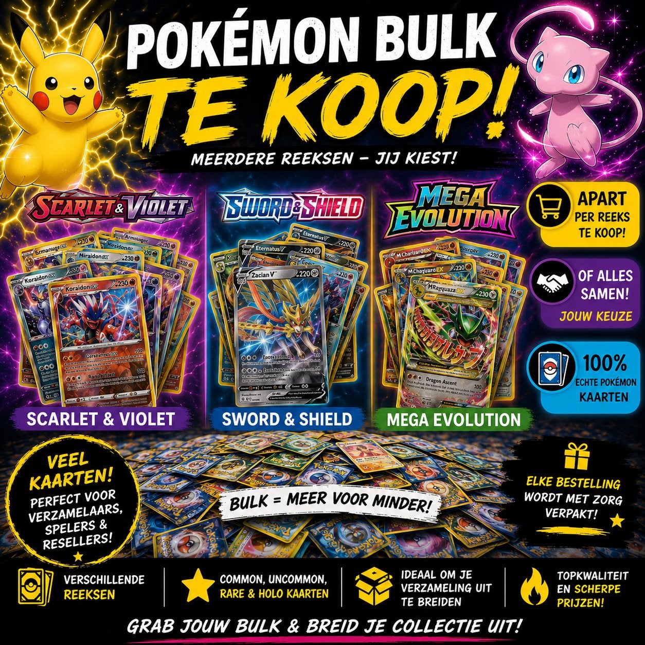 Pokemon bulk kopen/ruilen, Hobby & Loisirs créatifs, Jeux de société | Jeux de cartes, Enlèvement ou Envoi, Comme neuf