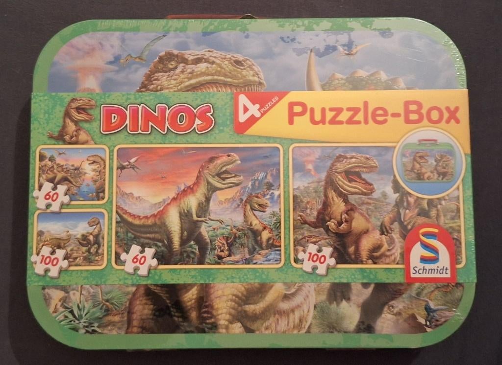 Puzzel box dinos voor leeftijd +4jr, Ophalen, Nieuw, 4 tot 6 jaar