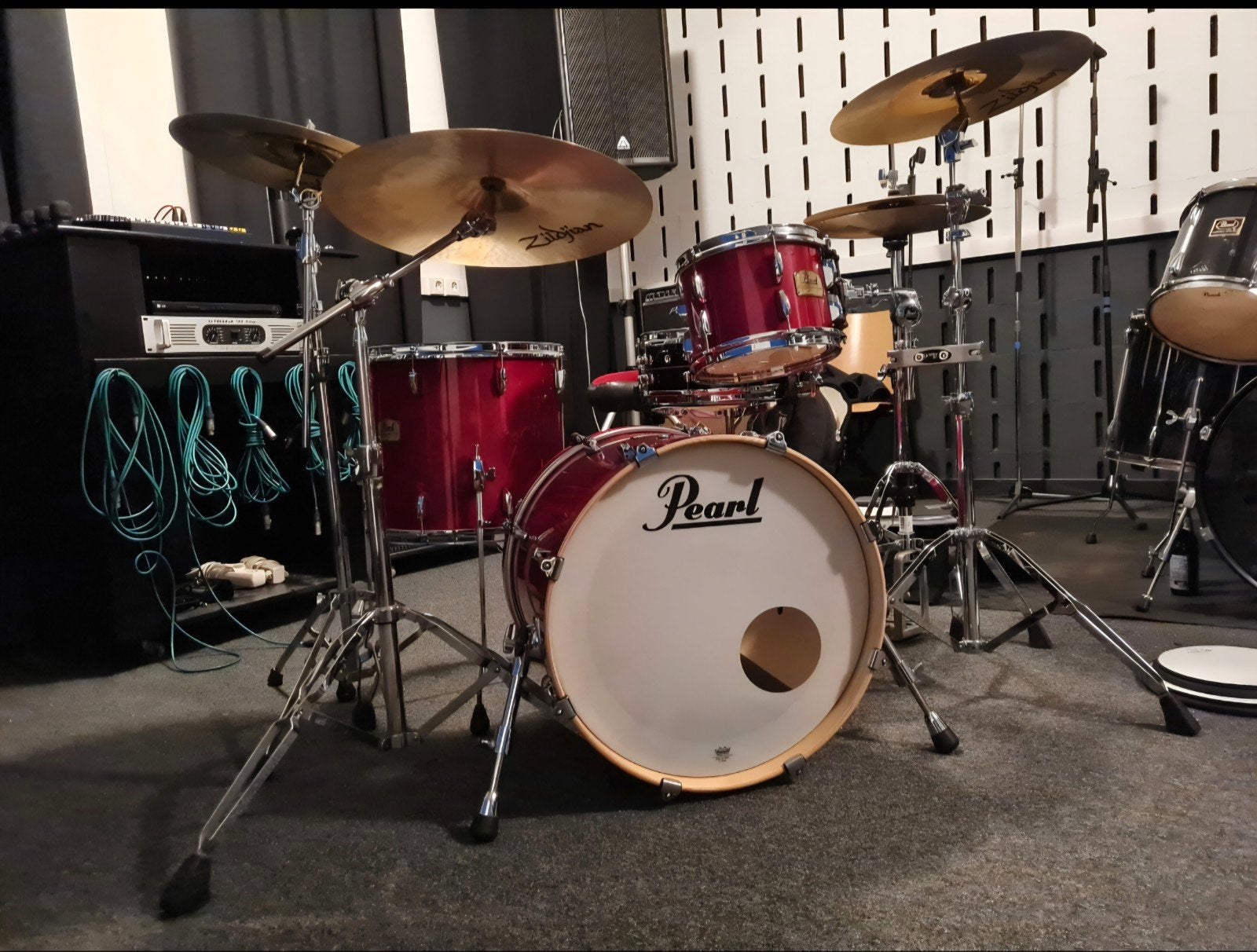 Mooie Pearl Session en Meinl pure alloy extra hammered (zgan, Muziek en Instrumenten, Ophalen, Pearl