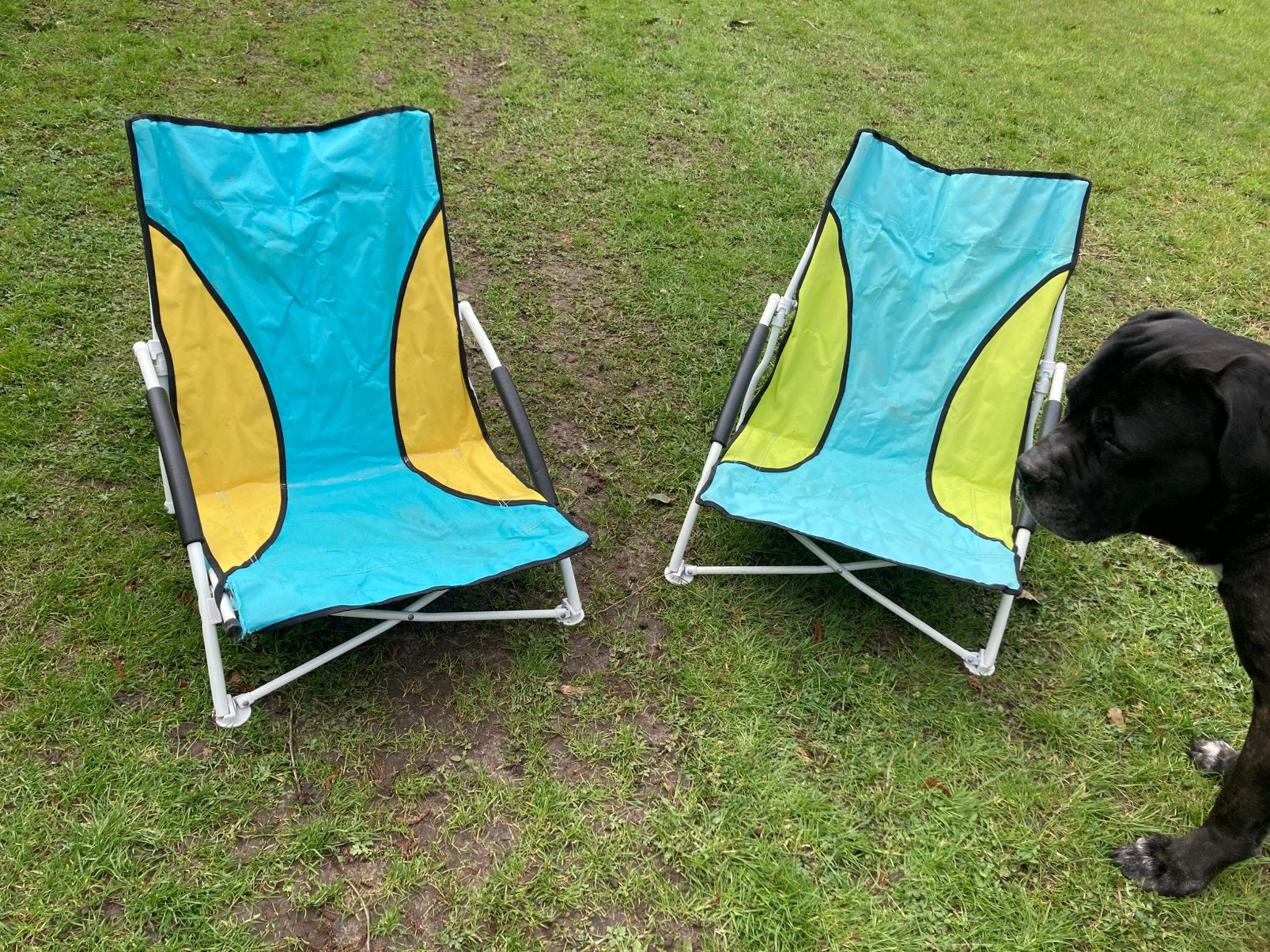 Lage kampeerstoeltjes voor festival, strand of weekendje weg, Ophalen, Zo goed als nieuw, Campingstoel
