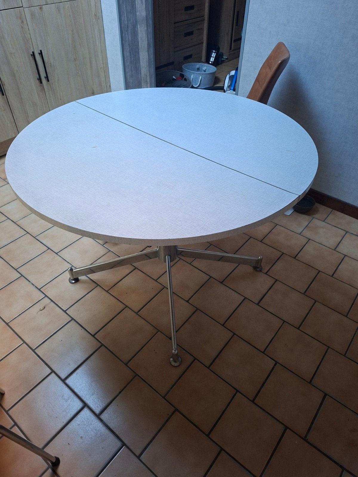 table de cuisine, Jardin & Terrasse, Enlèvement ou Envoi, Utilisé, Rond