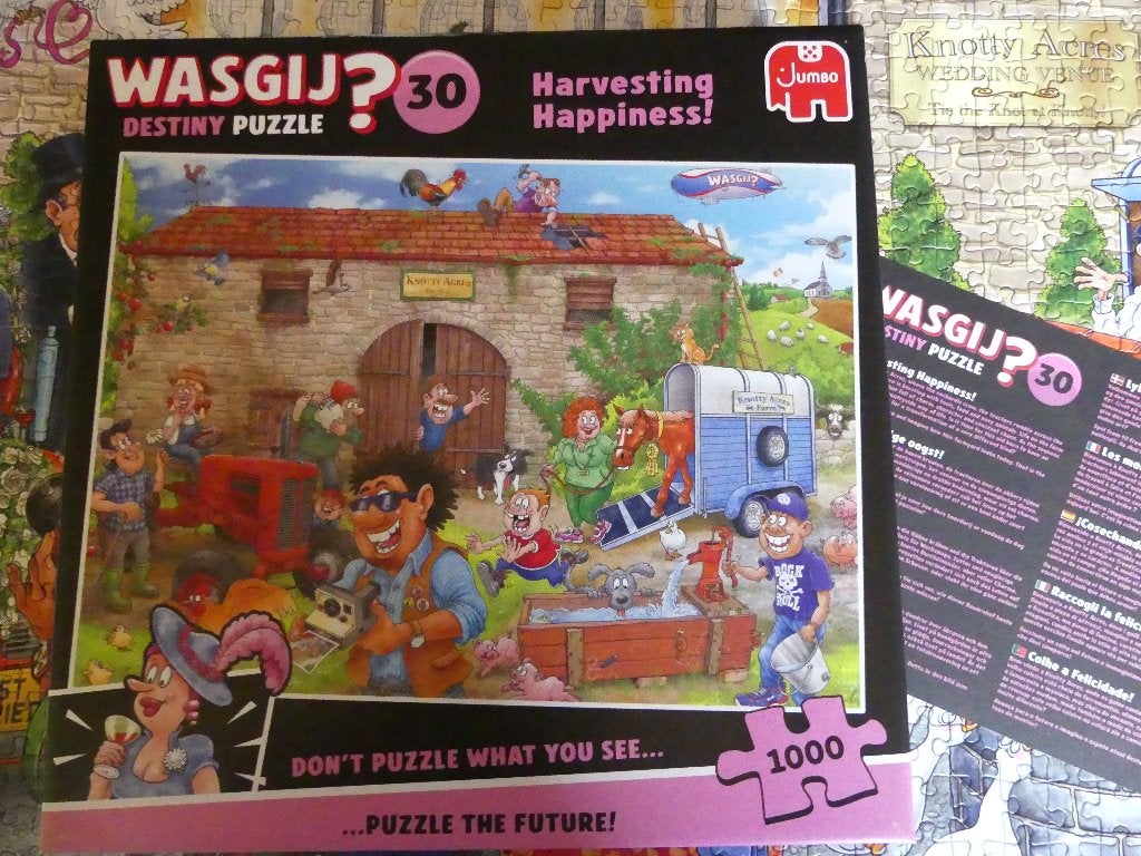 Puzzel WASGIJ  Destiny : HARVESTING HAPPINESS ! 1000 st., Hobby en Vrije tijd, Ophalen of Verzenden, 500 t/m 1500 stukjes, Zo goed als nieuw