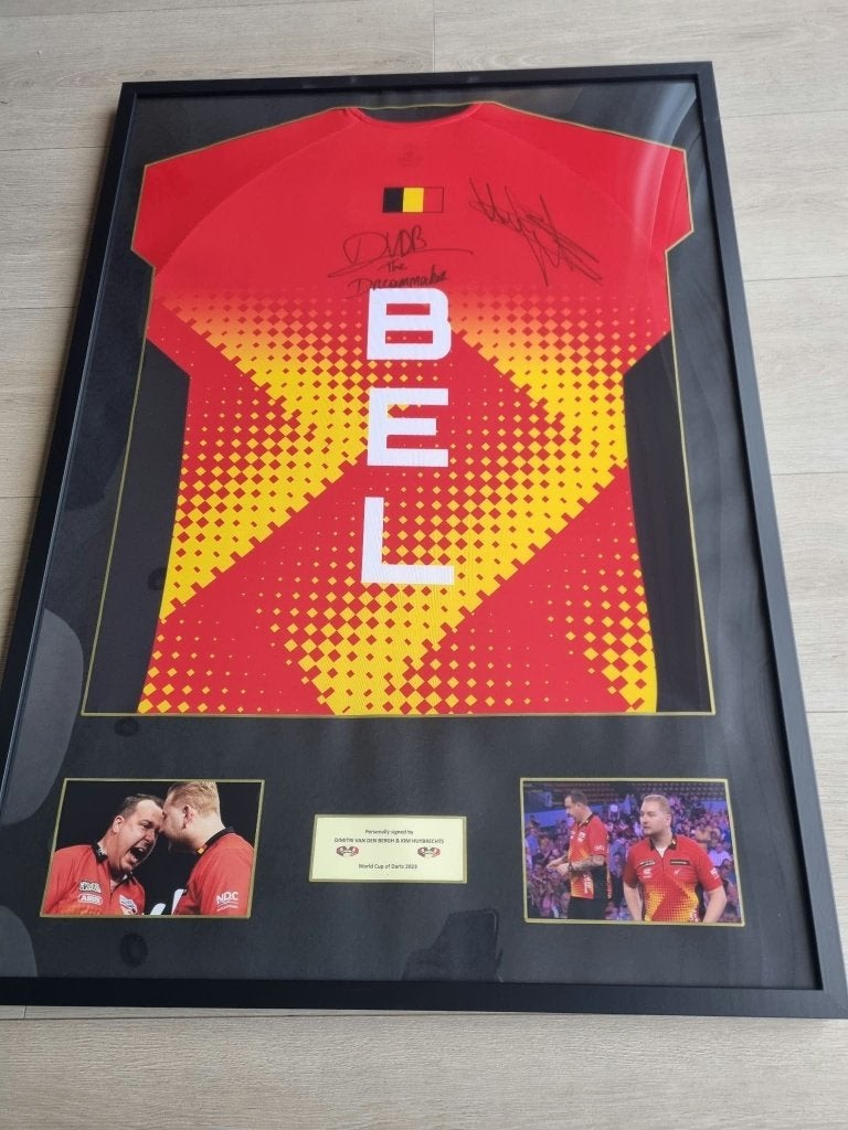 Dart Shirt BELGIUM World Cup of Darts 2023 (Gesigneerd), Ophalen of Verzenden, Nieuw, Shirt