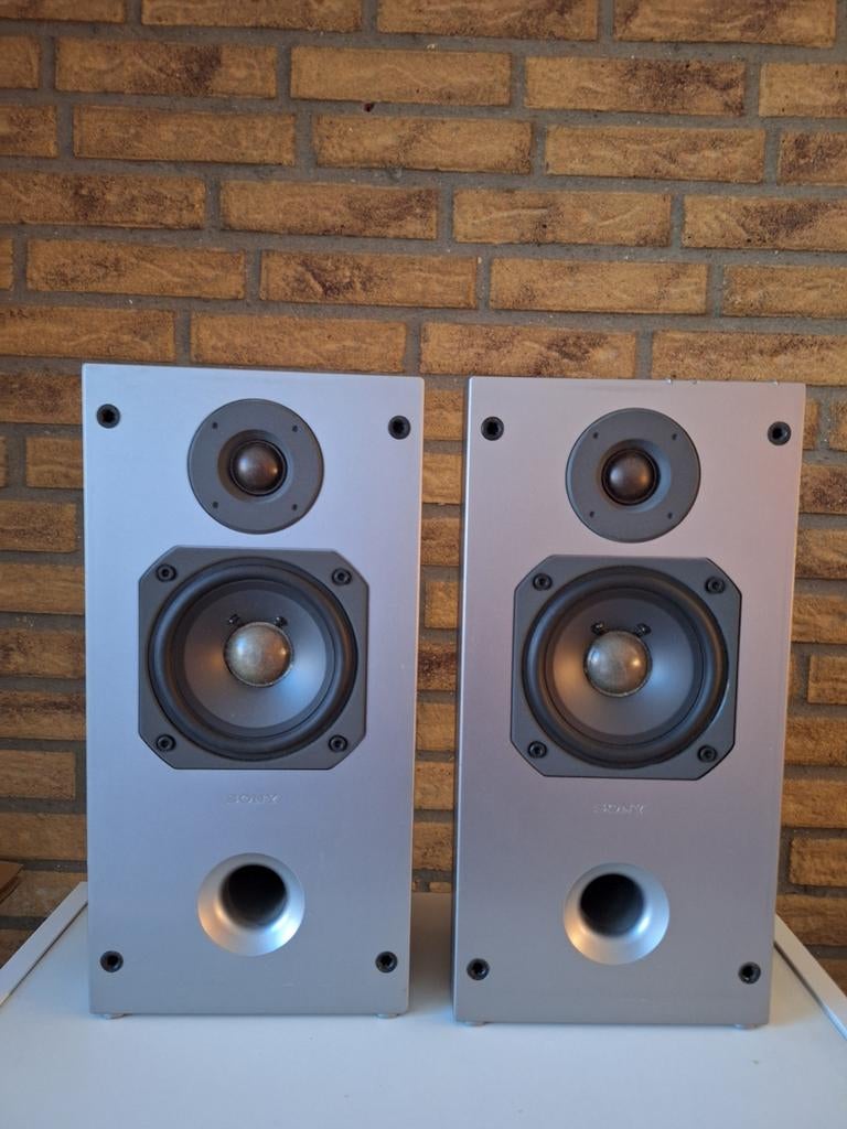 Haut-parleurs Sony SS-MJ1 à blindage magnétique, Enlèvement ou Envoi, Utilisé, Haut-parleurs Frontaux, Arrière ou Stéréo, Sony