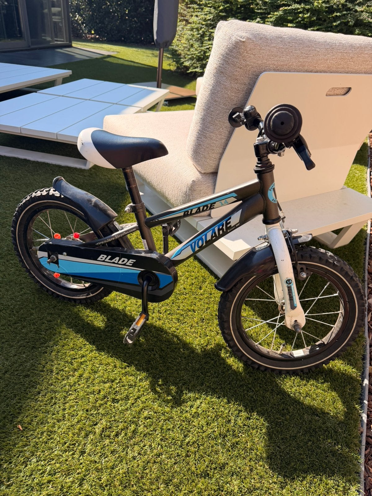 Kinderfiets Volare Blade maat 14, Fietsen en Brommers, Ophalen, Gebruikt, Terugtraprem, Minder dan 16 inch