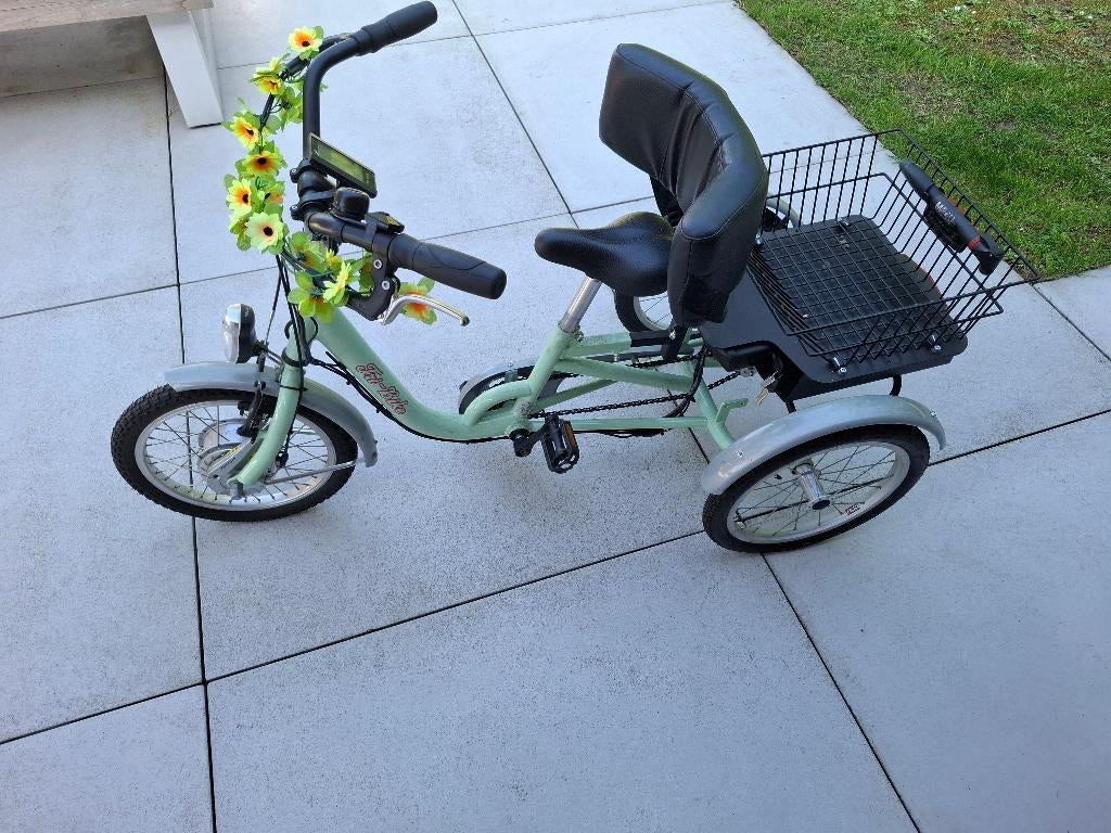 Elektrische driewieler. Merk TriBike Froggy Small., Ophalen, Zo goed als nieuw, Trommelrem, Tri Bike