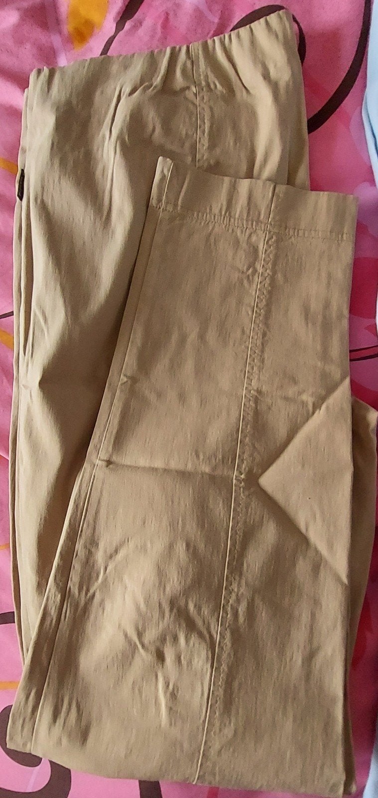 pantalon dame beige élastique 46 48, Kleding | Dames, Broeken en Pantalons, Ophalen of Verzenden, Beige