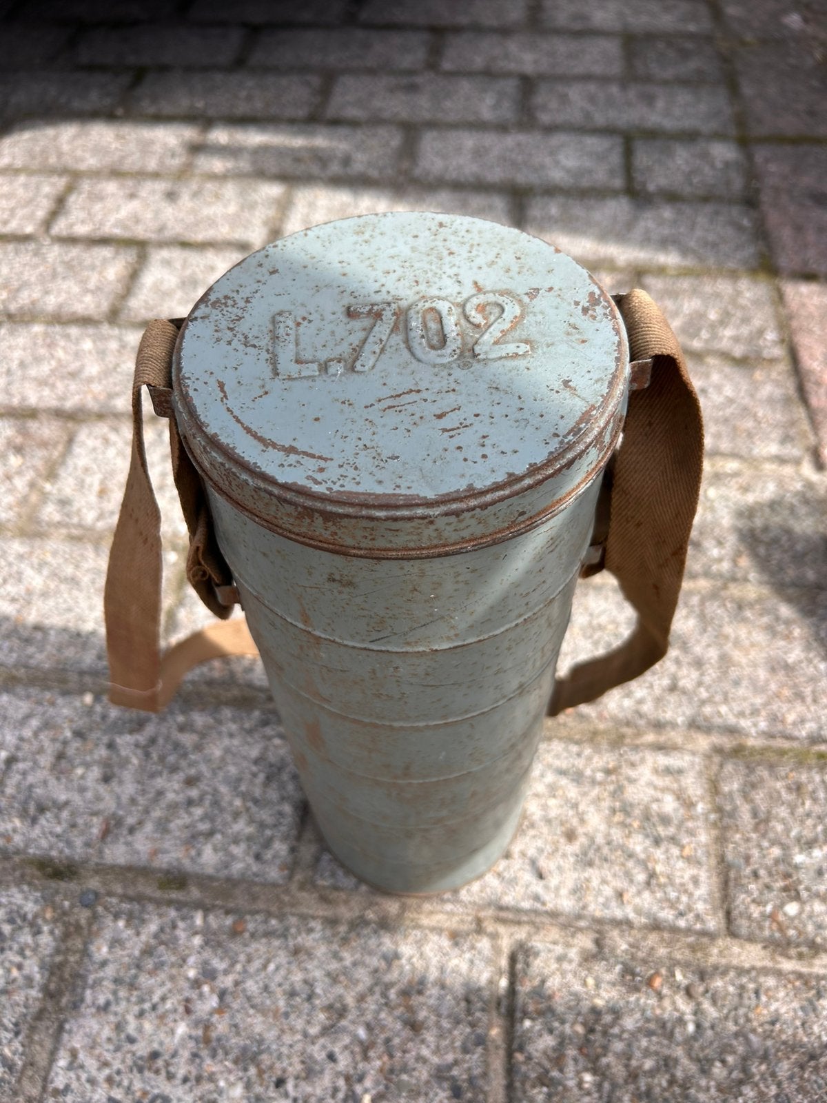 Belgisch legergasmasker L.702 - compleet met filter/tas, Ophalen