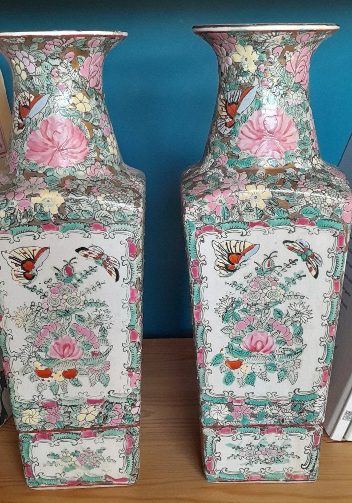 lot de 2 vases chinois, Antiquités & Art, Antiquités | Vases, Enlèvement