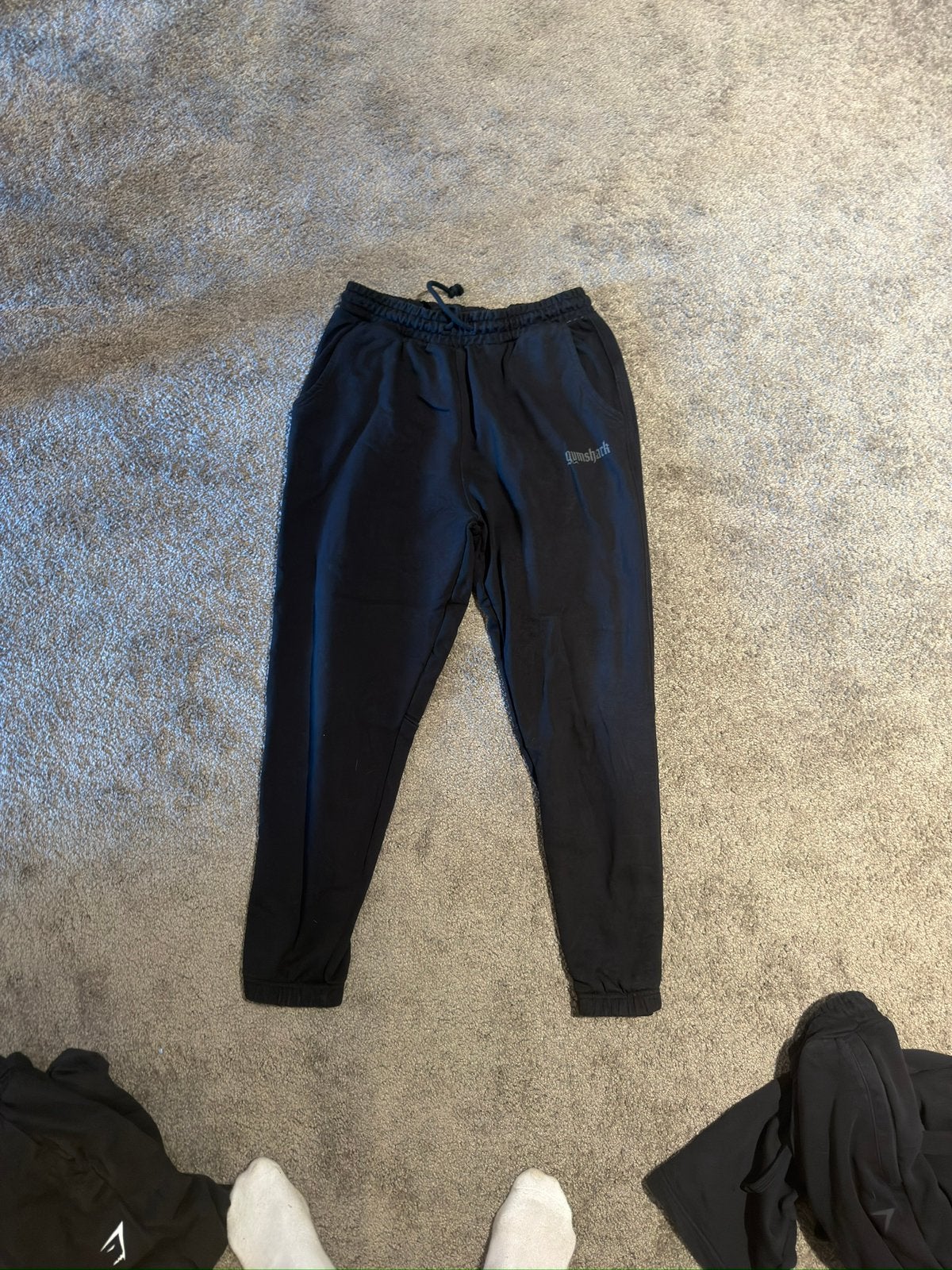 Gymshark olde english joggers, Ophalen, Nieuw, Maat 48/50 (M), Zwart