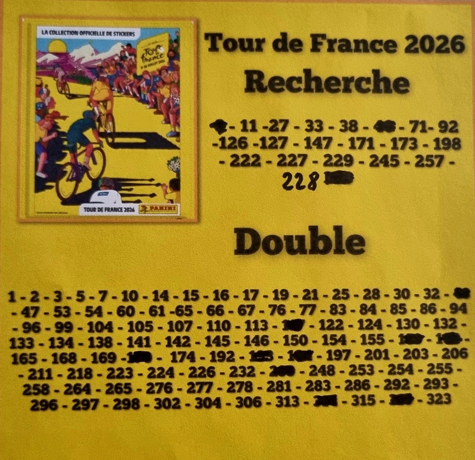 Ronde van Frankrijk 2026 Panini, Ophalen