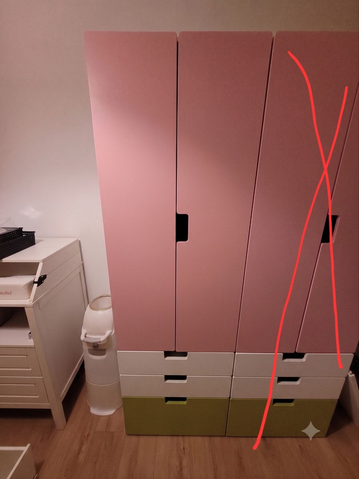 IKEA Stuva / Småstad kledingkast, Kinderen en Baby's, Ophalen, 50 tot 70 cm, 105 cm of meer, Zo goed als nieuw