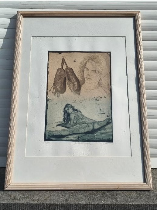 Lithographie signe Jochem Roman Schneider, Antiek en Kunst, Kunst | Litho's en Zeefdrukken, Ophalen of Verzenden, Lithografie