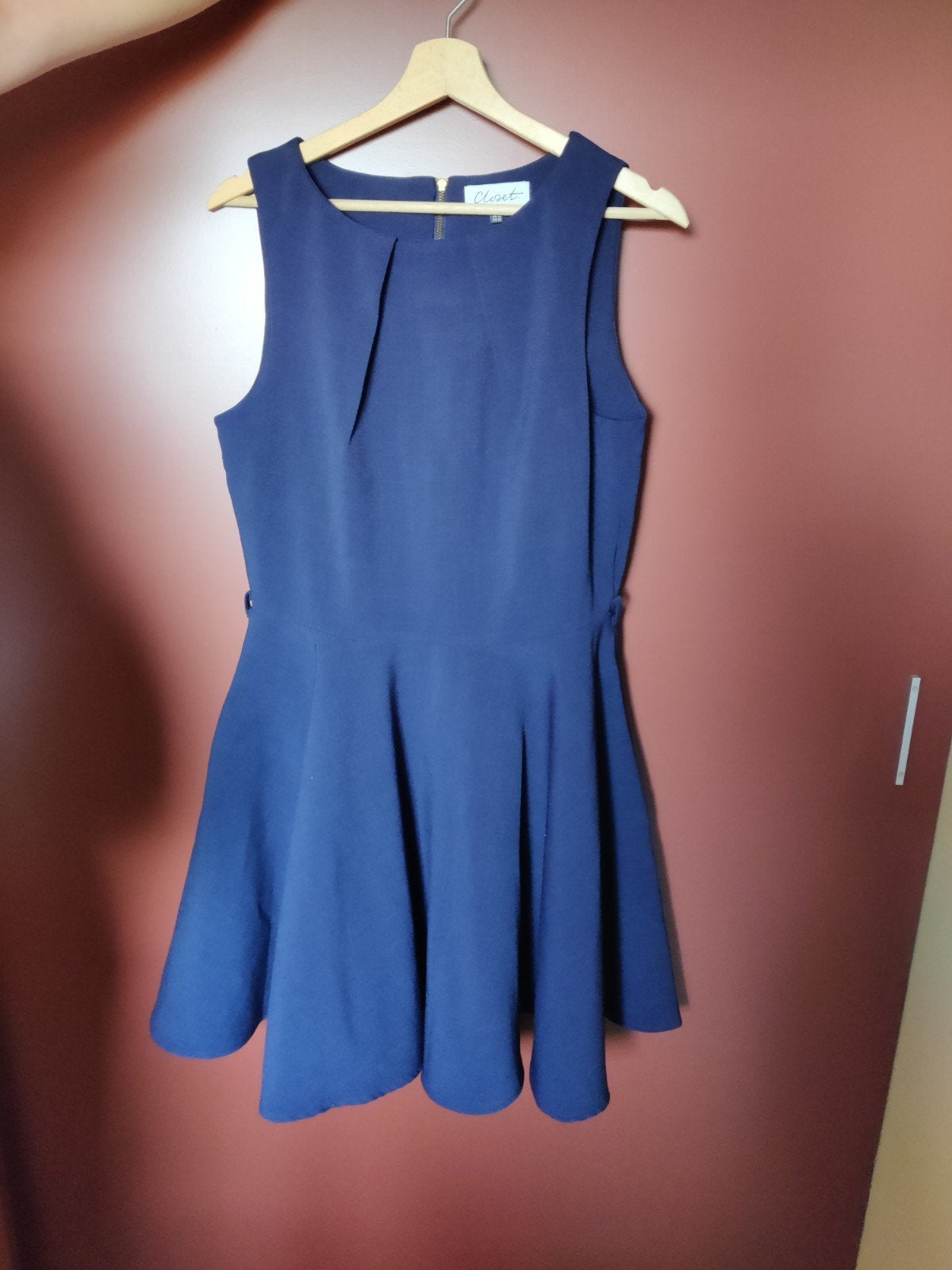 Cocktailjurk donkerblauw Closet maat 42, Kleding | Dames, Gelegenheidskleding, Ophalen, Blauw, Maat 42/44 (L), Cocktailjurk