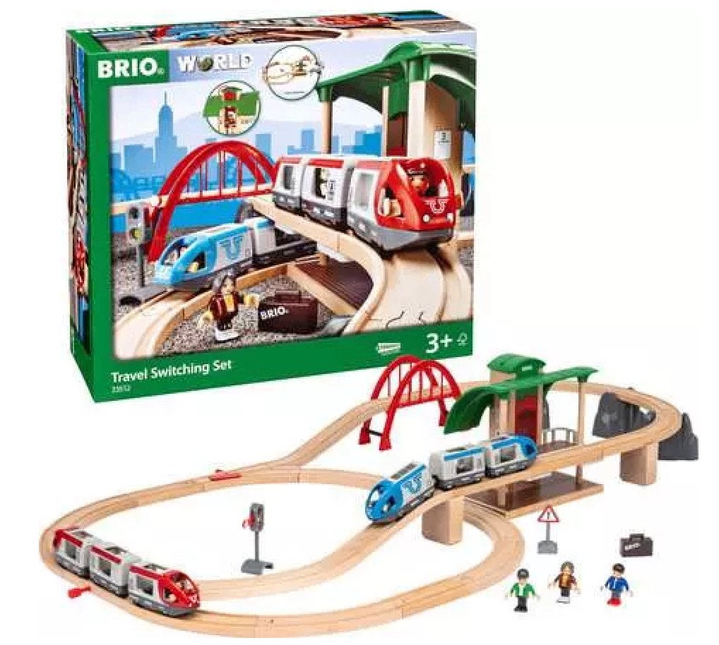 BRIO World 33512 Treinset met perron, Ophalen of Verzenden, Gebruikt, Rij- of Hobbelspeelgoed