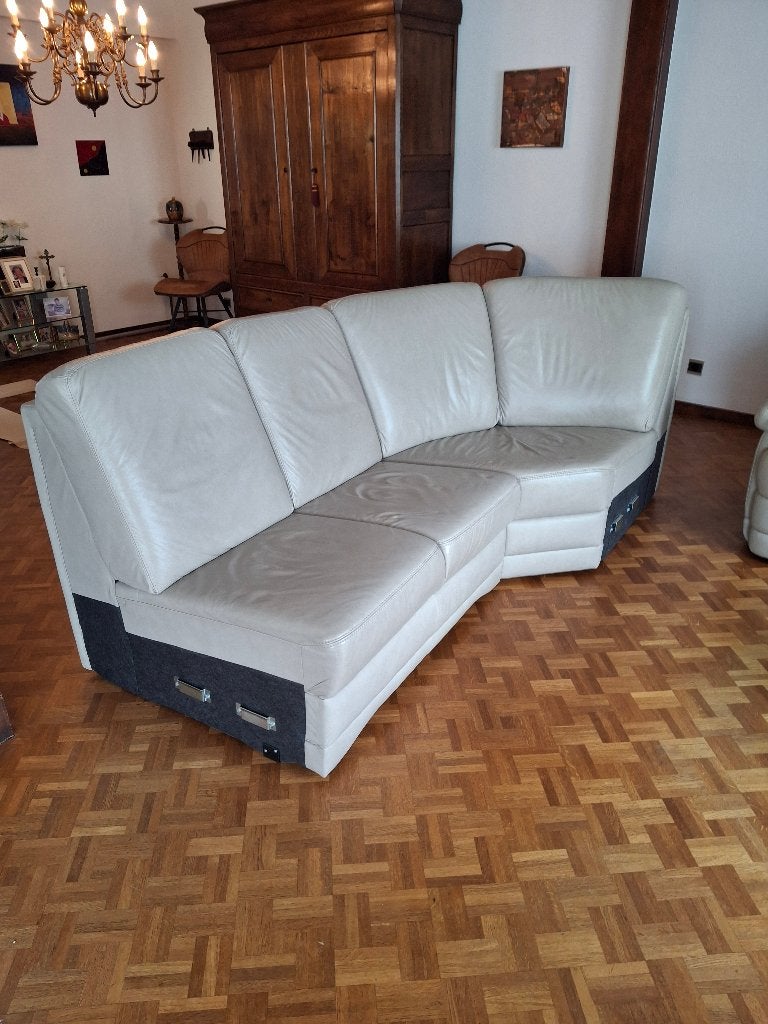 Leren zetel, Huis en Inrichting, Zetels | Zetels, Ophalen, Gebruikt, Leer