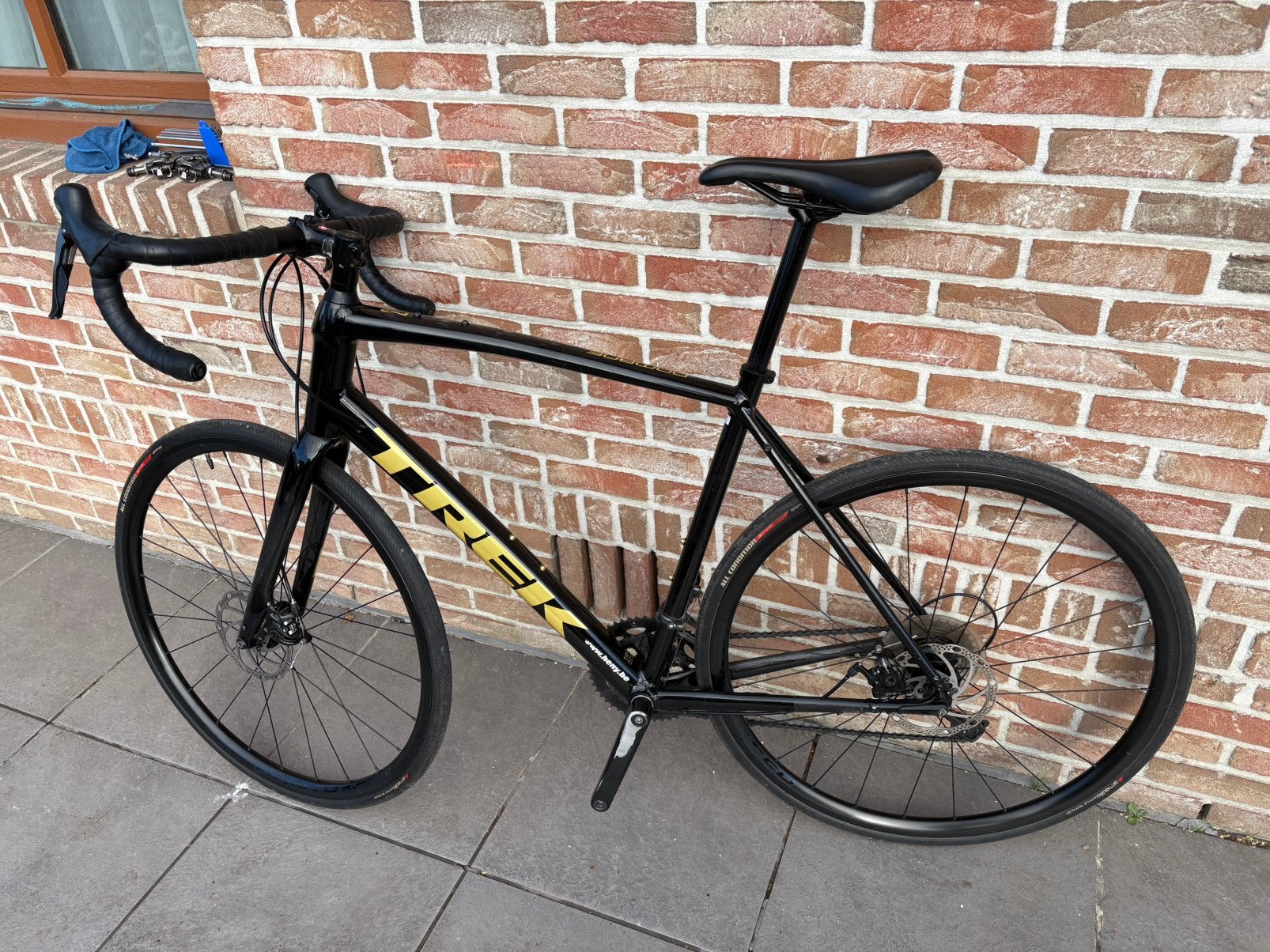 Koersfiets trek domane, Heren, Aluminium, Zo goed als nieuw, 15 tot 20 versnellingen