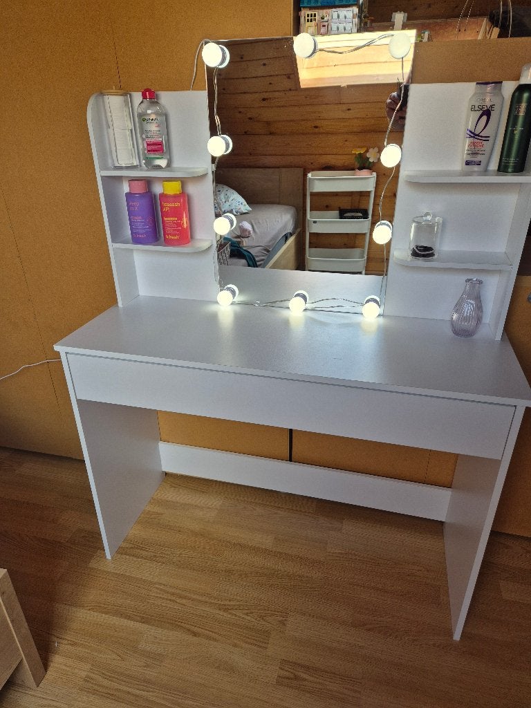 makeuptafel, Huis en Inrichting, Tafels | Kaptafels, Ophalen, Minder dan 50 cm, 100 tot 150 cm, Zo goed als nieuw