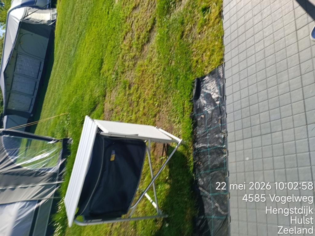 Opbergkastje te koop met draagzak ophalen camping de vogel, Caravanes & Camping, Enlèvement