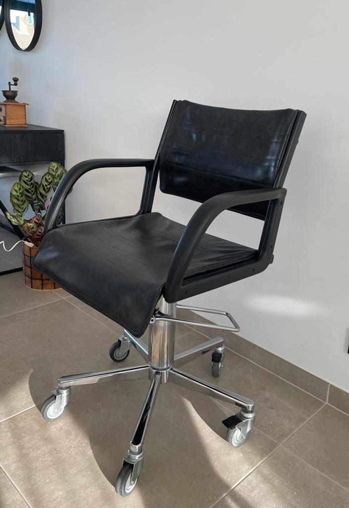 Fauteuil de coiffeur vintage sur roulettes, Décoration d'intérieur, Enlèvement, Utilisé, Chaise
