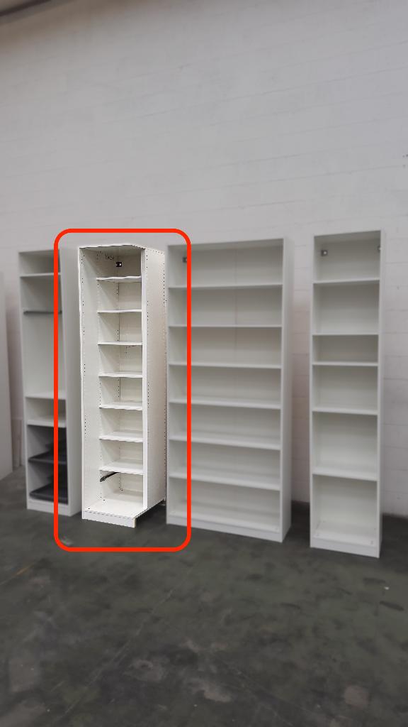 PAX hoekelement – garderobekast, IKEA, wit, Ophalen, Met plank(en), Gebruikt, 200 cm of meer