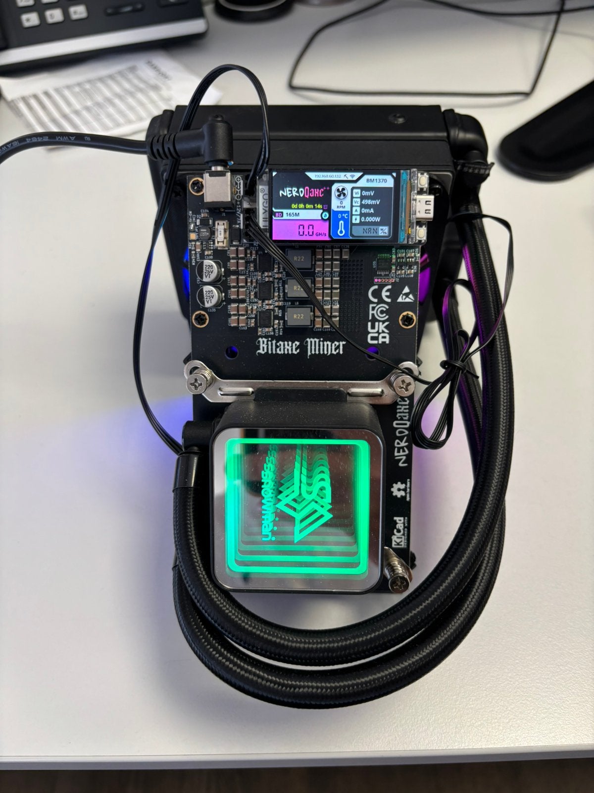 Bitcoin Bitaxe NerdMiner Qaxe++ Hydro 4.8 TH/s, Computers en Software, Interne voedingen, Nieuw, Ophalen of Verzenden
