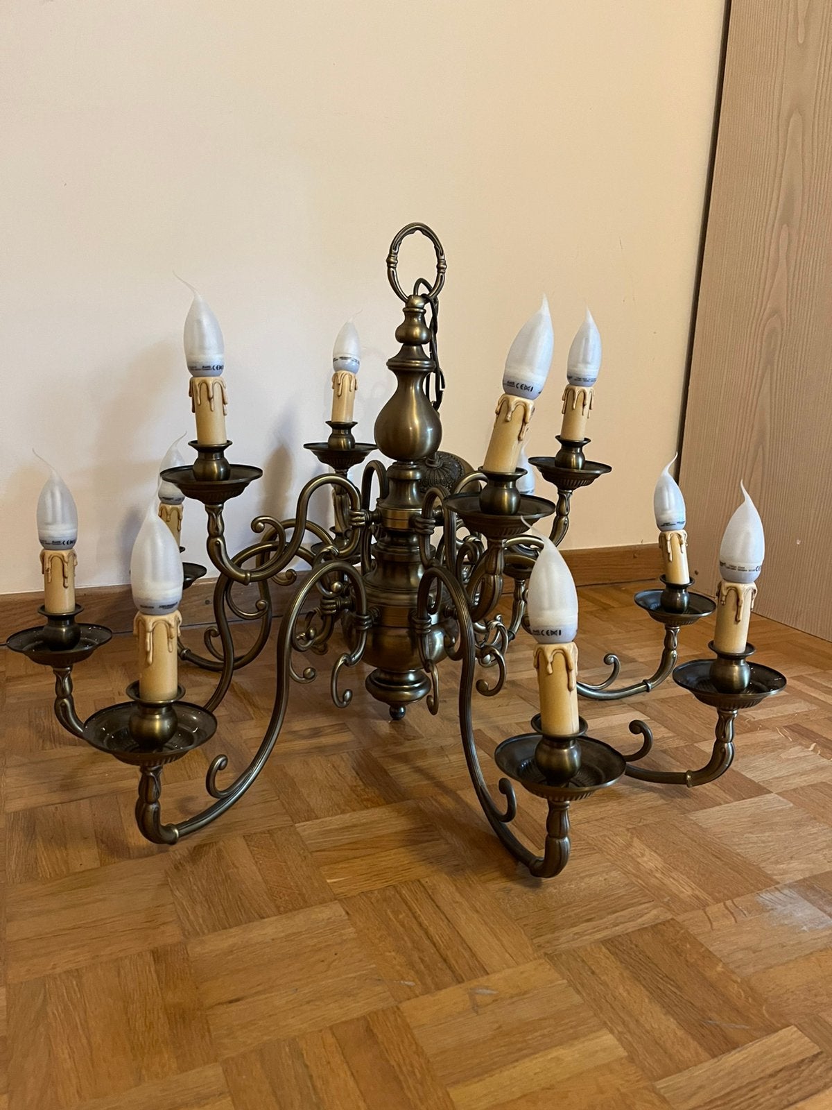 Klassieke vintage kroonluchter, Antiek en Kunst, Ophalen