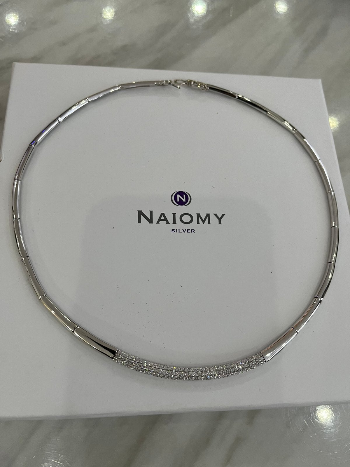 Naiomy silver collier 925, Ophalen of Verzenden, Zo goed als nieuw