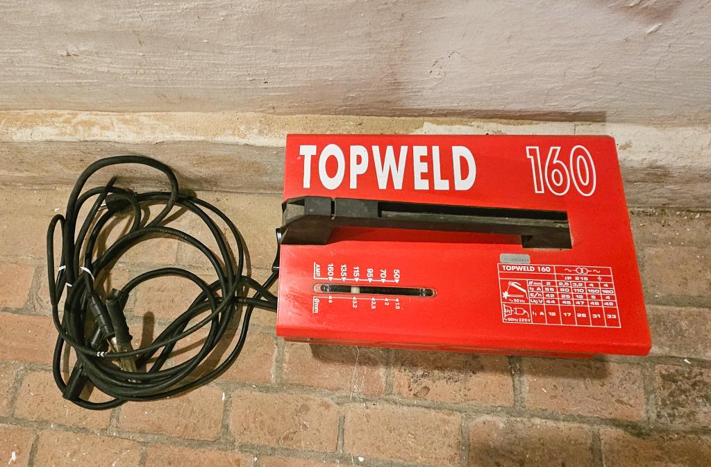 laspost Topweld 160, Doe-het-zelf en Bouw, Gereedschap | Lasapparaten, Ophalen, Gebruikt, 150 tot 250 ampère, Elektroden