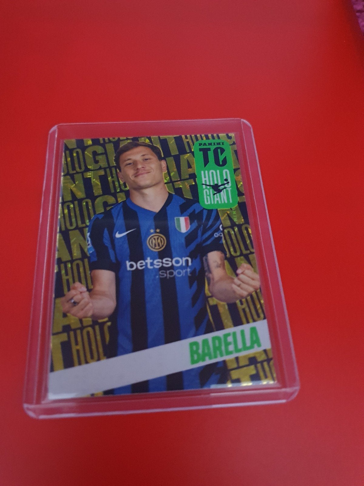 Nicolò Barella Holo Giant Panini, Ophalen of Verzenden, Nieuw, Plaatje