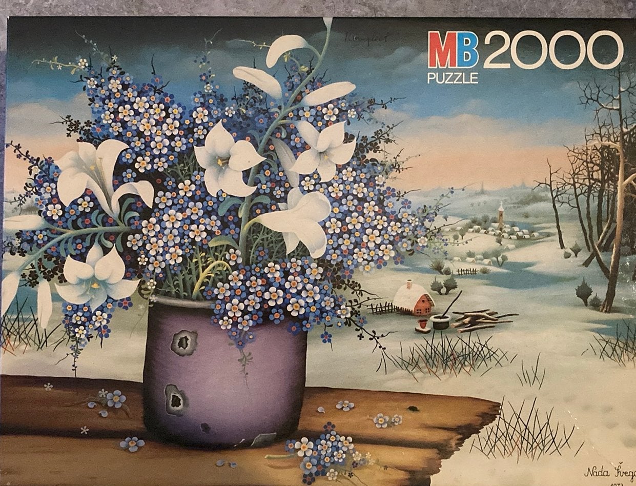 Vintage MB puzzel 2000 stukken, Hobby en Vrije tijd, Ophalen