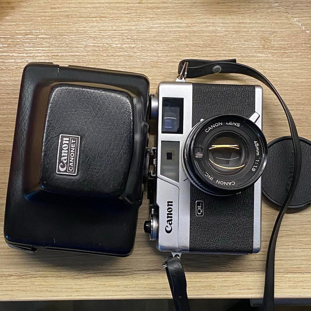 Canon Canonet QL 19, Canon 45mm f1.9 + Flash *comme neuf, TV, Hi-fi & Vidéo, Appareils photo analogiques, Enlèvement ou Envoi