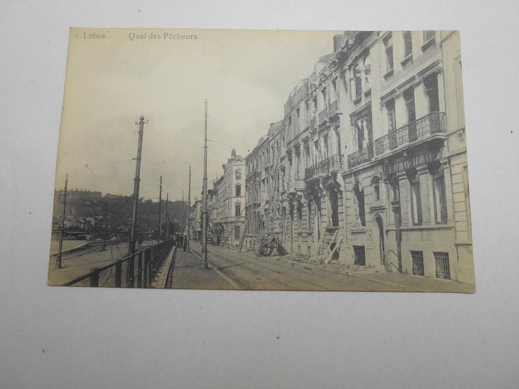 ancienne carte postale Liège Quai des Pecheurs, Enlèvement ou Envoi, Non affranchie, Liège