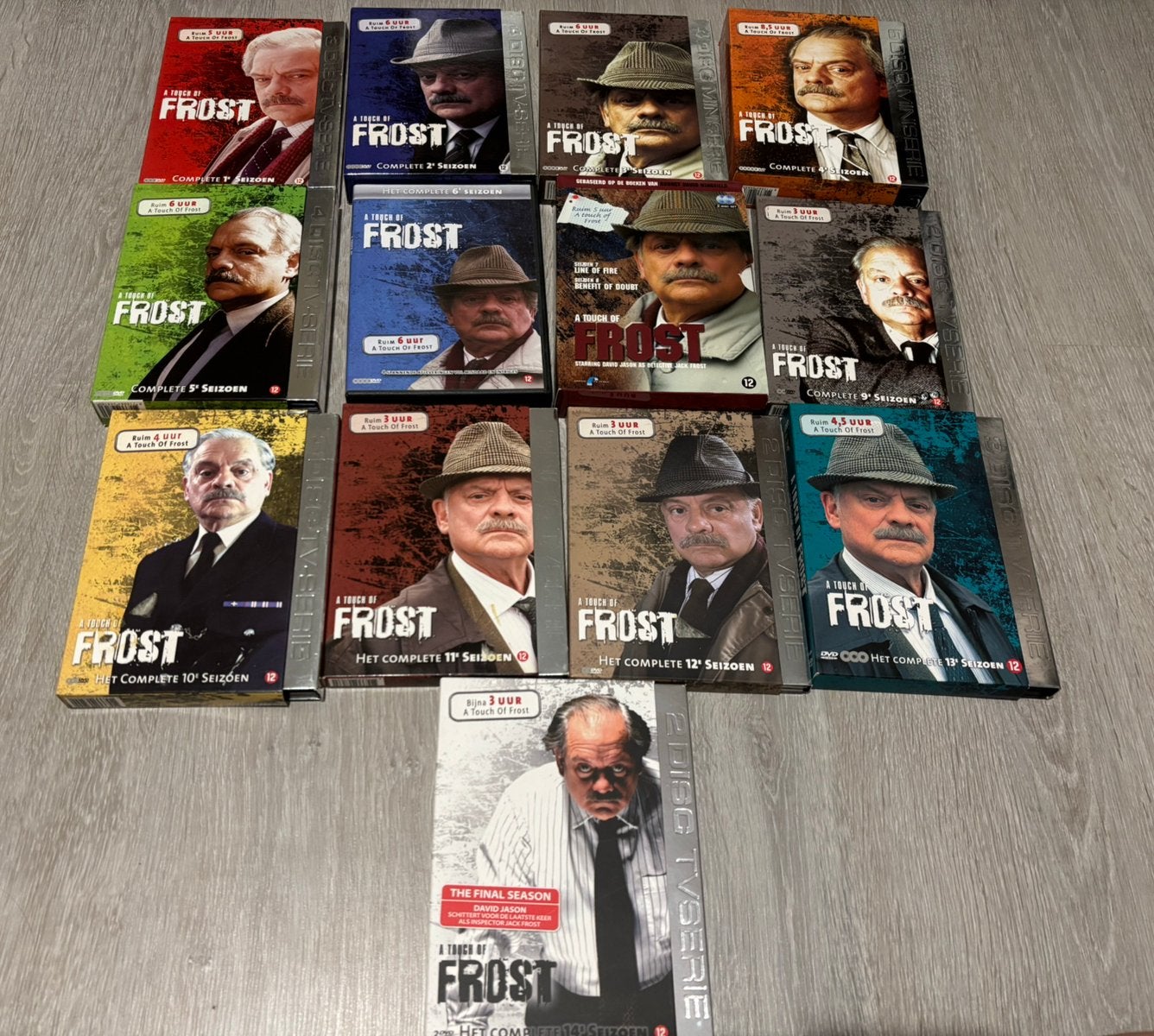 A Touch Of Frost 1 t/m seizoen 14 - 40 dvd’s, CD & DVD, DVD | TV & Séries télévisées, Anglais, Néerlandais, Utilisé, Crime