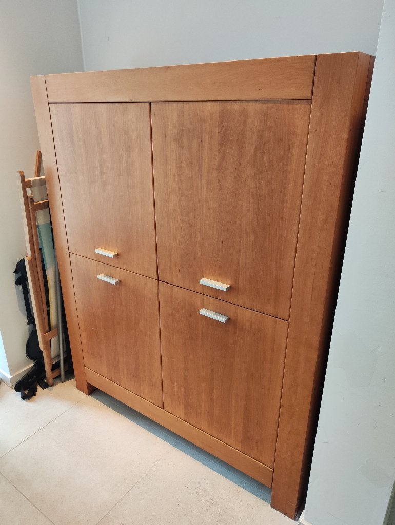 Kast - warme kleur - kersenhout, Ophalen, 100 tot 150 cm, 150 tot 200 cm, 50 tot 75 cm