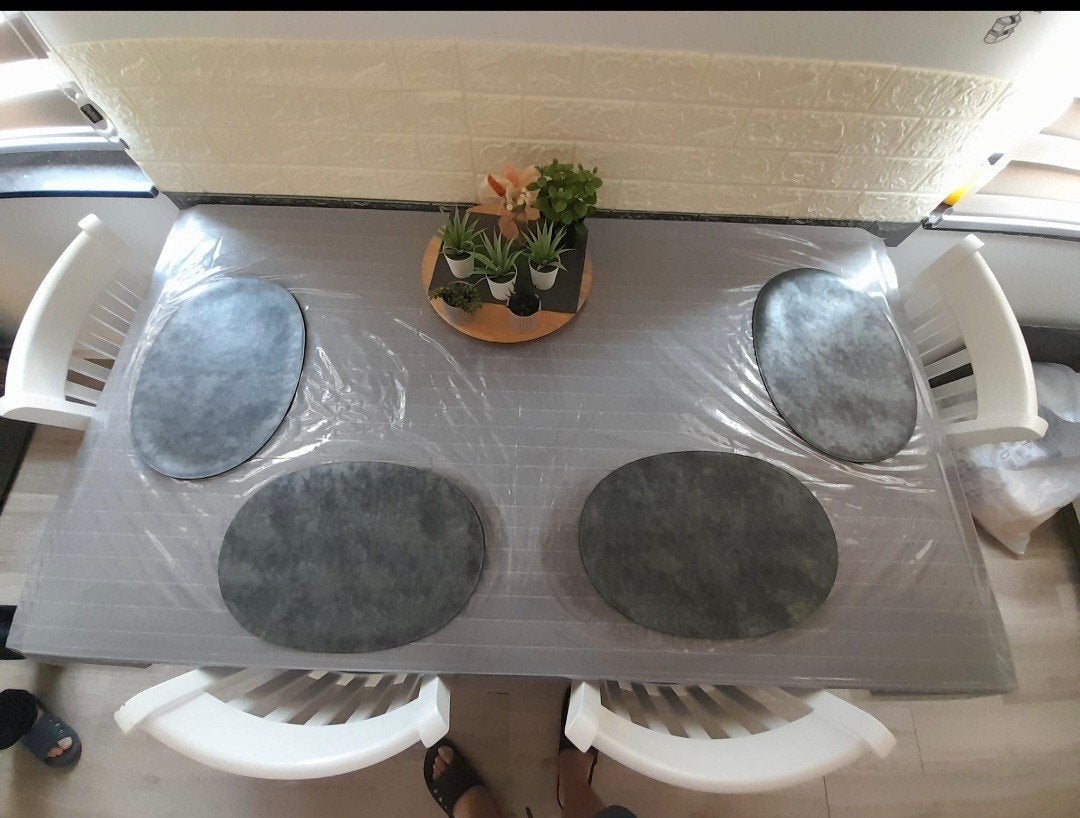 Table avec 4 chaises, Huis en Inrichting, Complete eetkamers, Ophalen