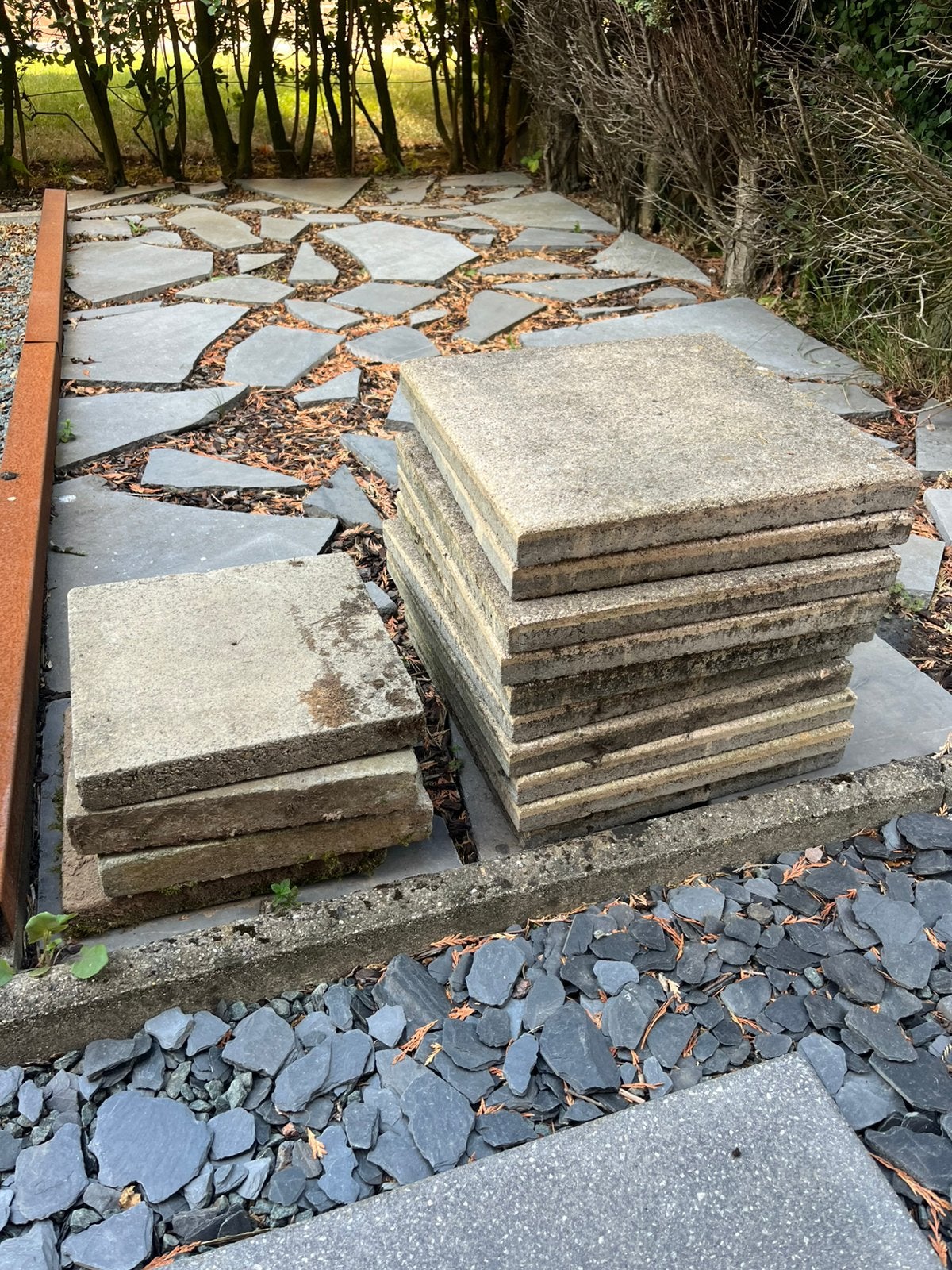 À DONNER dalles terrasses 30x30cm, Jardin & Terrasse, Pavé & Dalles, Enlèvement, Comme neuf