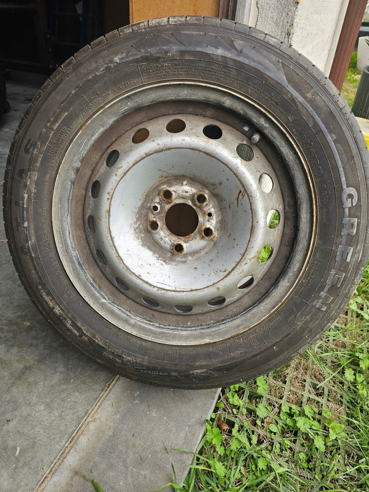 Banden op velg 185/65R15, Ophalen