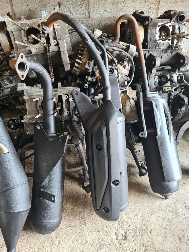 Système d'échappement Sym pour scooter 4 temps 50cc Fiddle O, Enlèvement ou Envoi, Pot d'échappement
