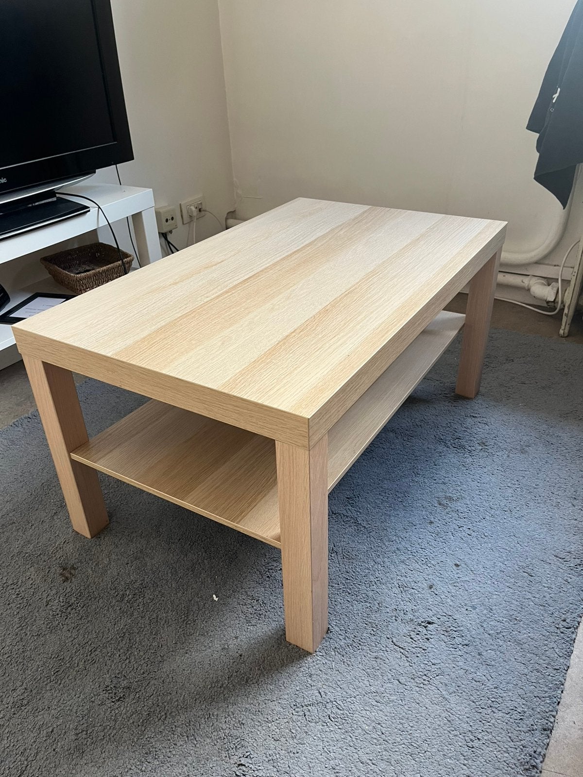 table basse, Maison & Meubles, Enlèvement, Utilisé, Rectangulaire, Chêne