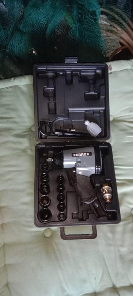 FERREX pneumatische slagmoersleutel /lucht impact wrench set, Ophalen, Nieuw