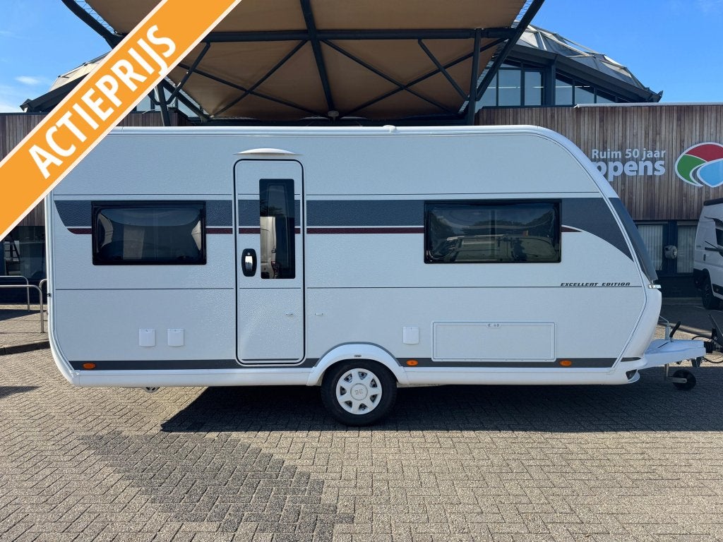 Hobby Excellent Edition 460 UFE, Caravanes & Camping, Lit dans la longueur, Hobby, 5 à 6 mètres, Banquette en rond