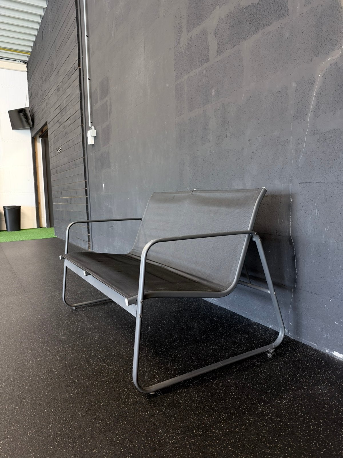 Tuinbank 2zit, Huis en Inrichting, Ophalen, Kunststof, Gebruikt, 150 tot 200 cm